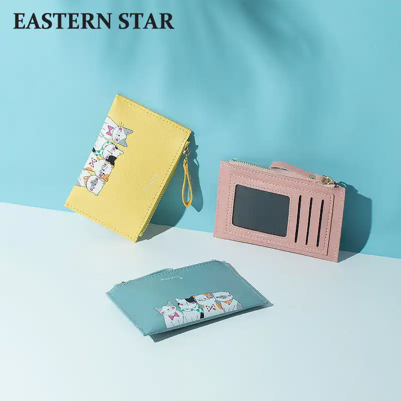 Wallet cute cartoon multi-card large capacity card bag