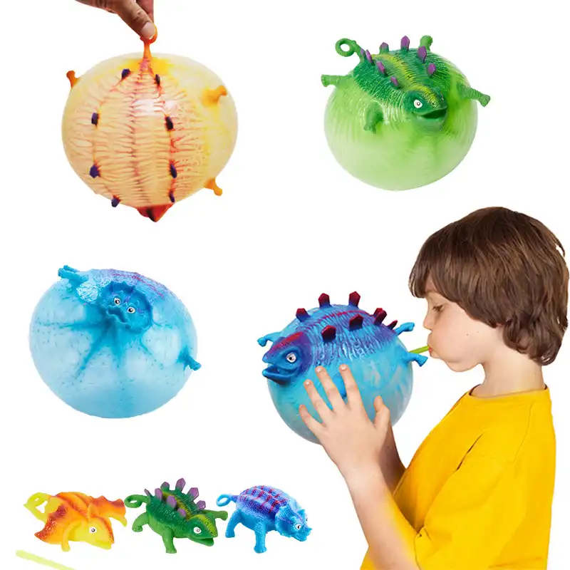 Strange toy TPR inflatable animal vent toy inflatable dinosaur bobo ball