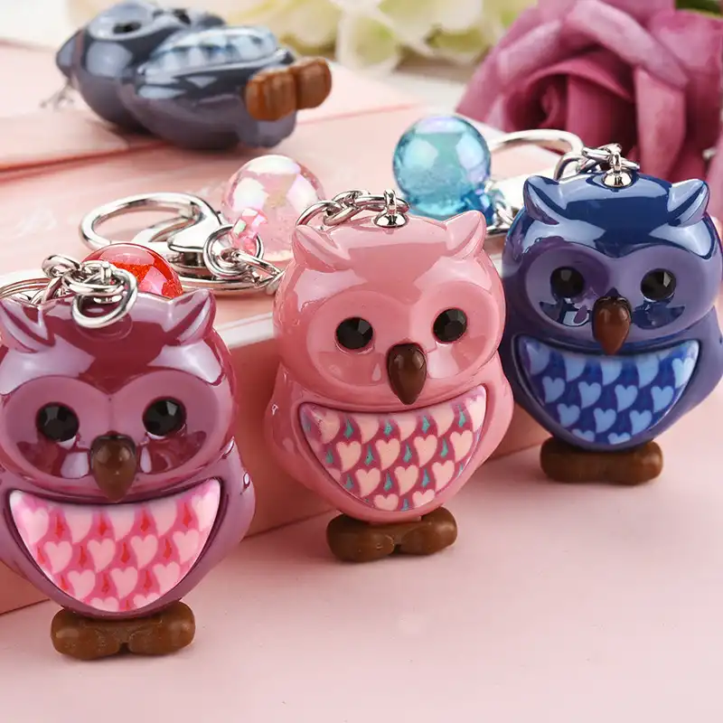 Cute owl keychain accessories