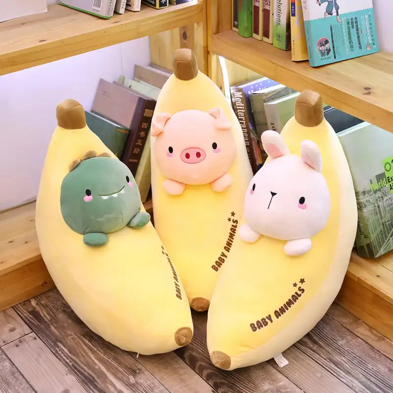 Removable and washable banana pillow plush toy