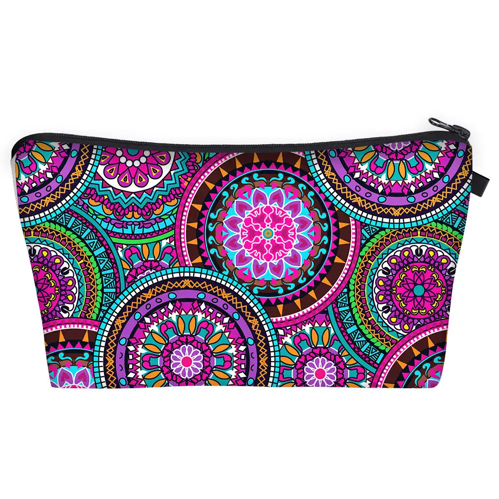 Printed cosmetic bag storage toilet bag