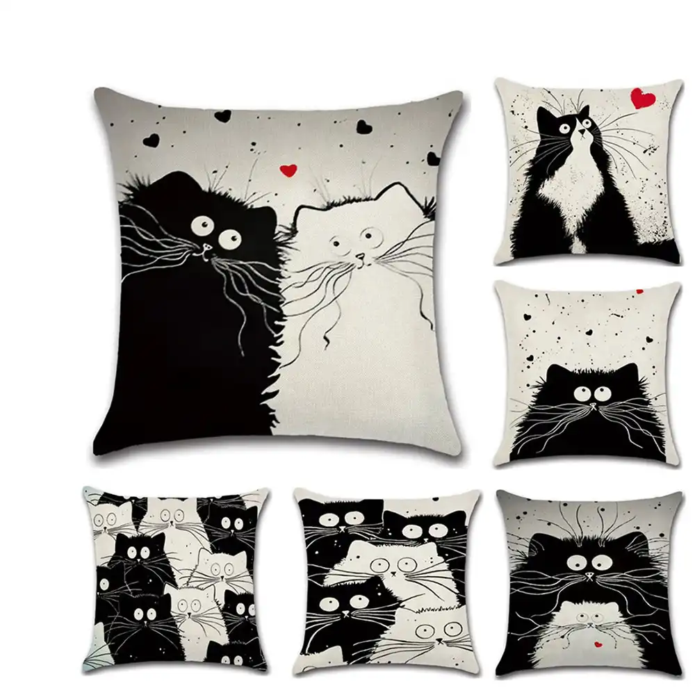 Totoro cartoon cat hug pillowcase cushion cover home linen