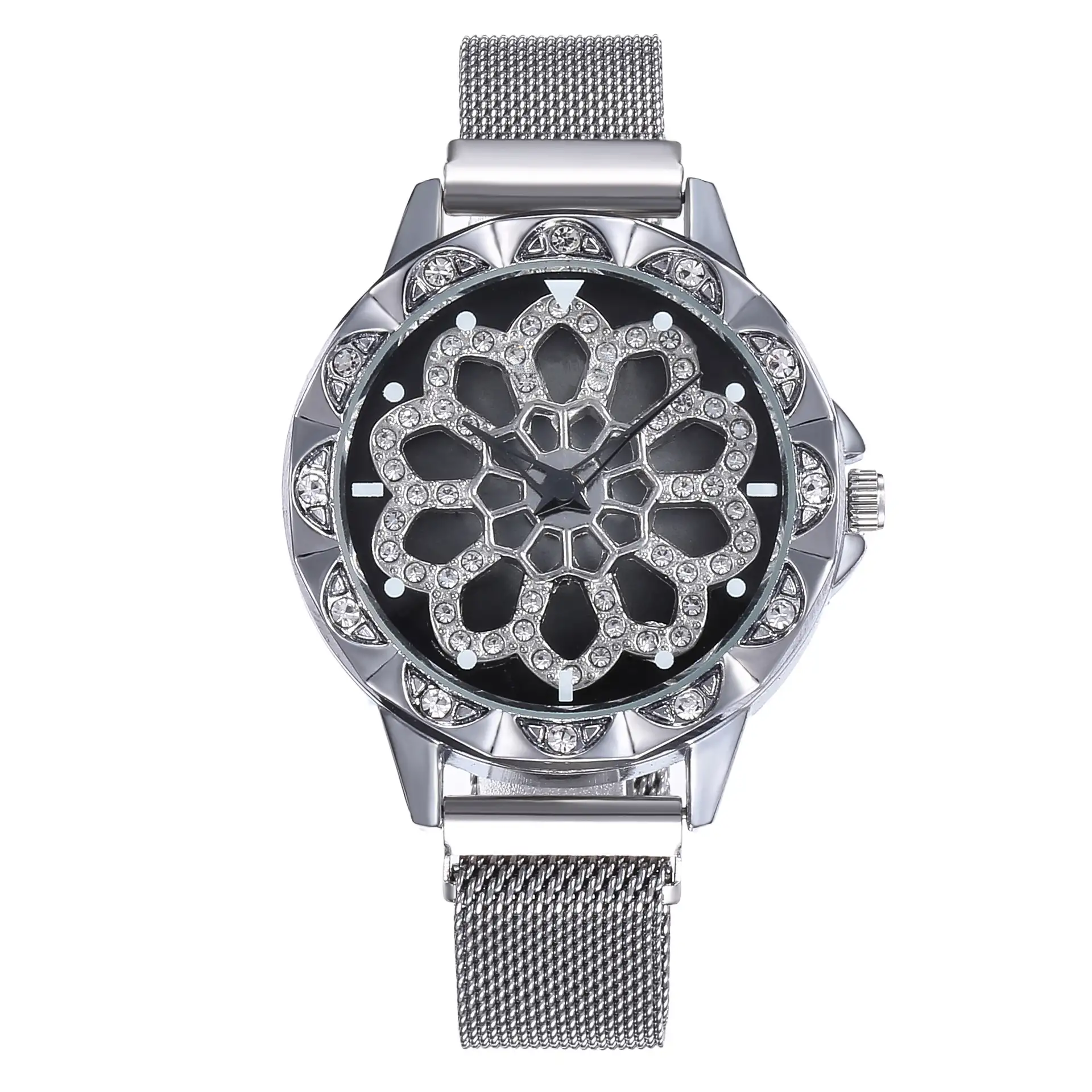 Ladies Watch Lazy Magnet Buckle Milan Band Quartz Watch