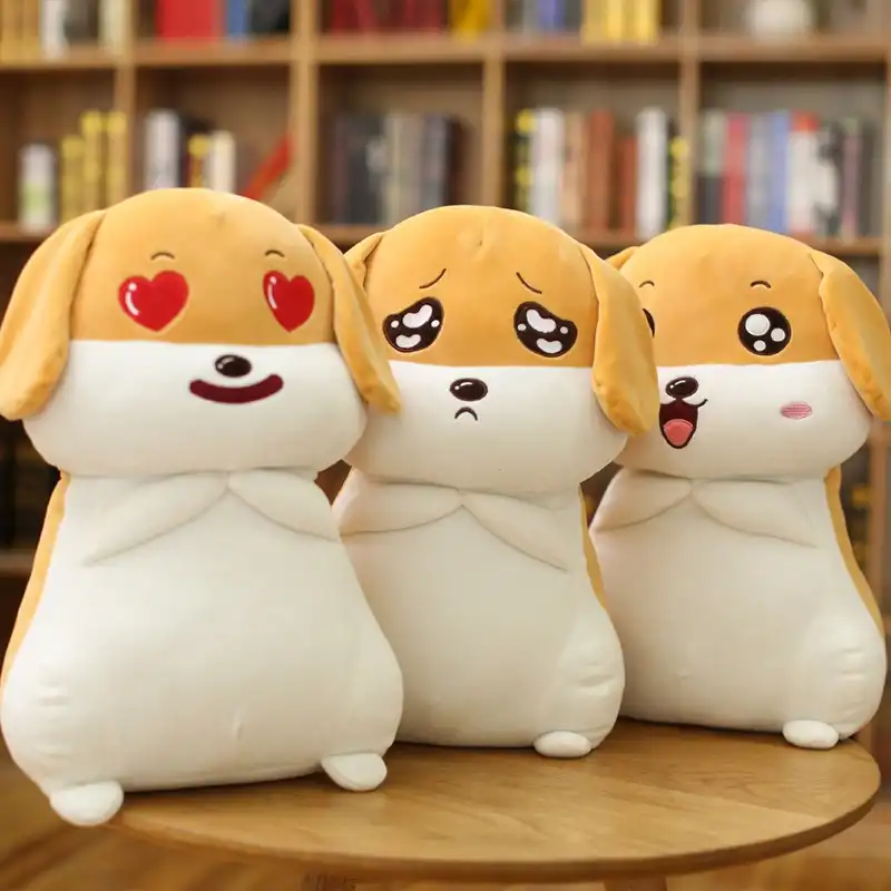 Emoji dog plush toy