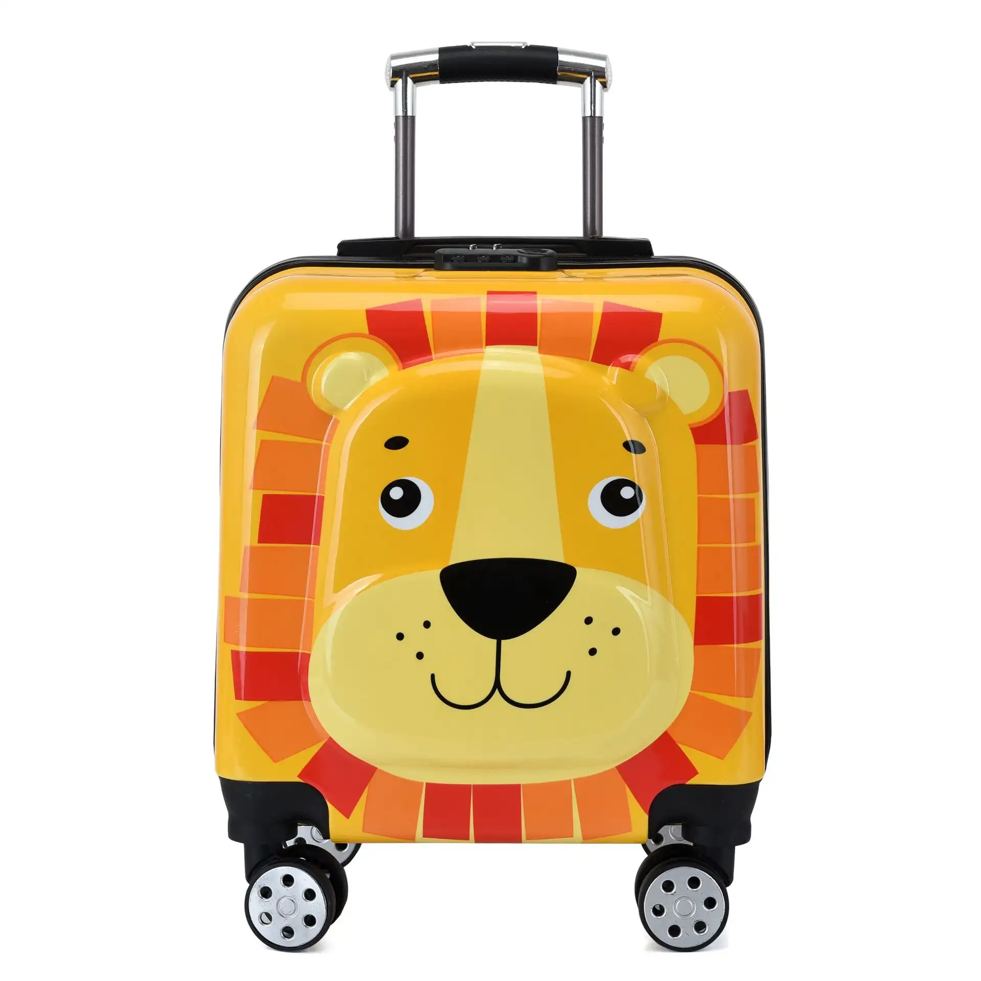 Children's trolley case 3D lion cow suitcase cabin