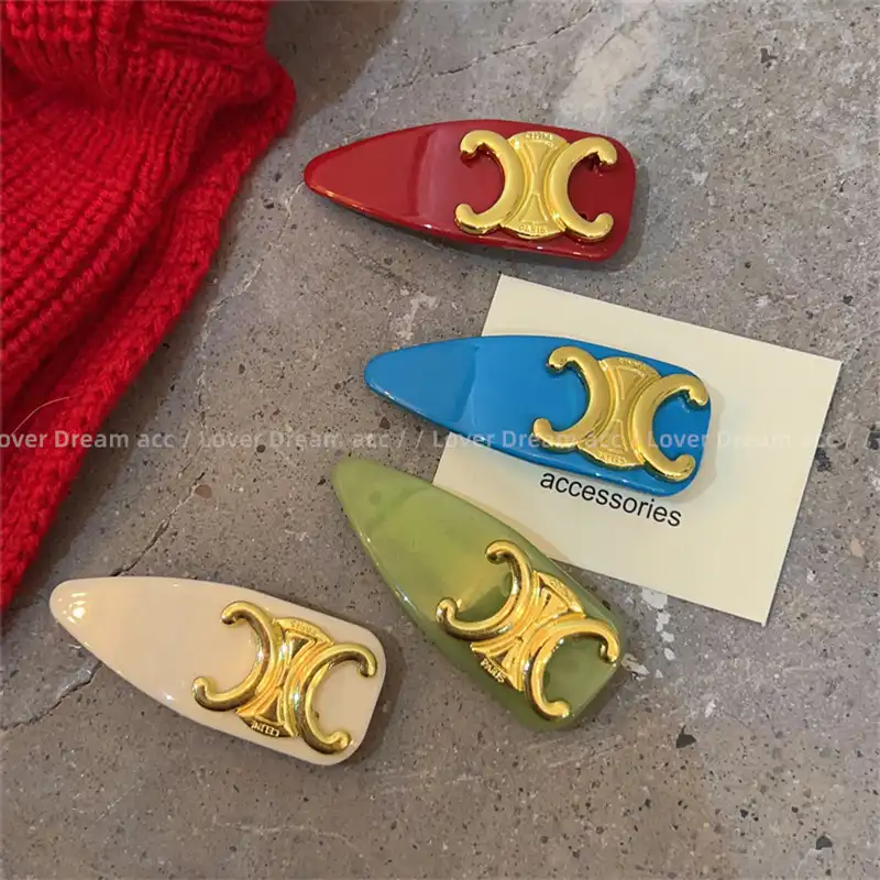 Korean Metal Letter Color Spring Clip Hair Clip Fashion Hair Accessories