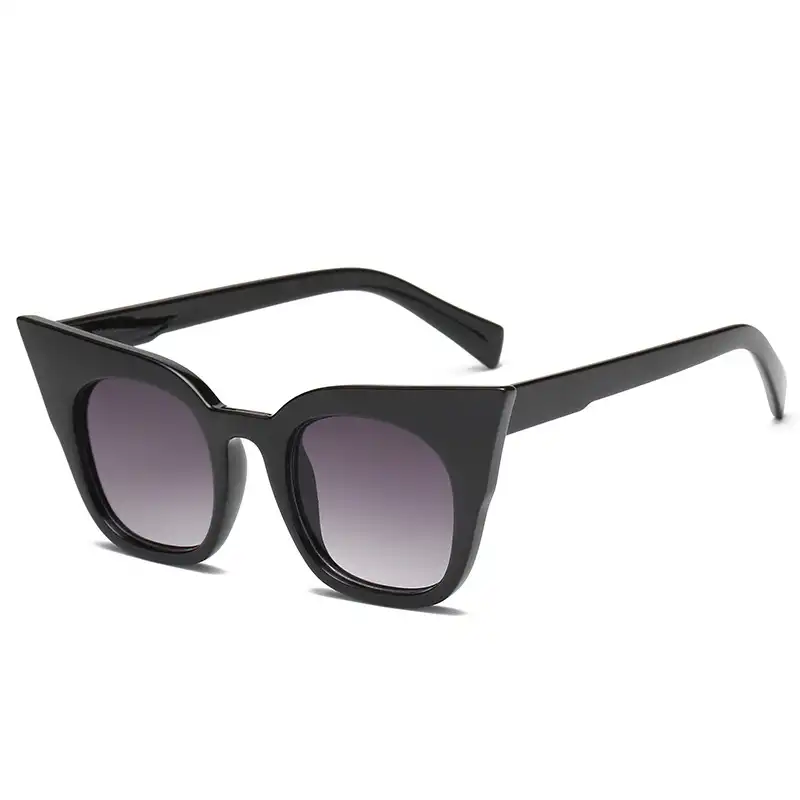 Cat eye sunglasses female trend retro street shot sunglasses cool gradient color glasses