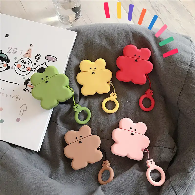 Bear Cake Airpods Pro 1/2/3 Silicone Bluetooth Headphone Case