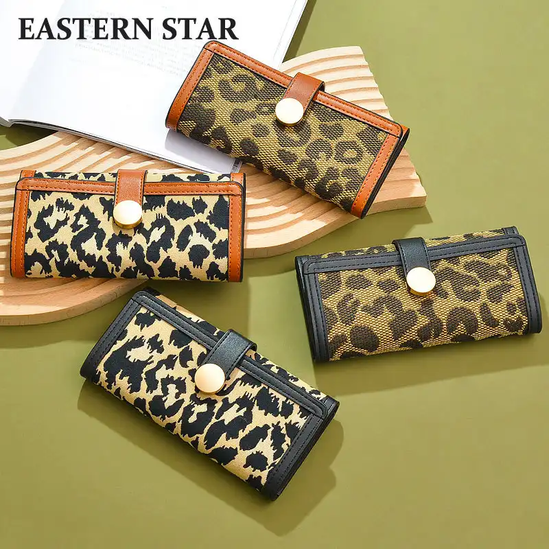 Ladies Long Wallet Leopard Print Clutch Multifunctional Women's Bag