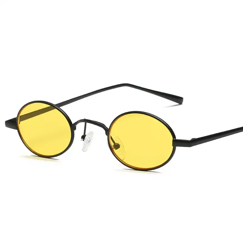 Oval small frame sunglasses punk retro glasses street shot sunglasses