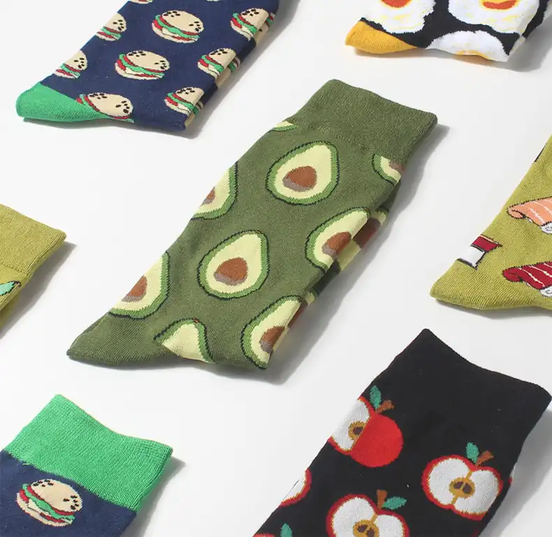 Socks food series couple socks creative wild cotton tube socks