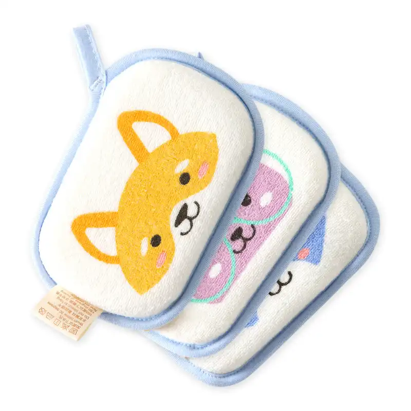 Baby bath cotton baby bath sponge children rub bath towel