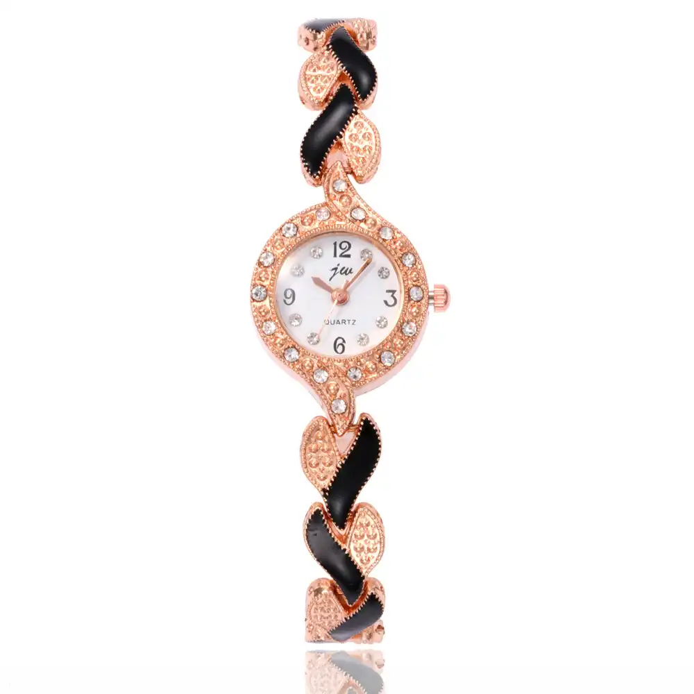 New ladies fashion trend leaf bracelet quartz wrist watch female