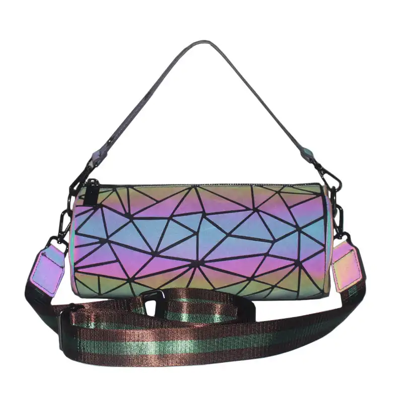 Crossbody shoulder bag fashion cylinder geometric rhombus handbag