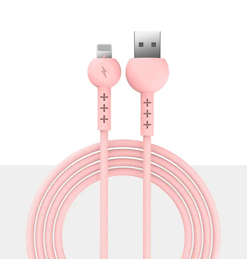 2.4a data cable Apple fast charge charging cable integrated silicone mobile phone Android data cable