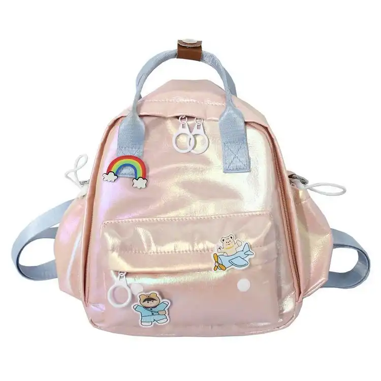 Japanese INS Harajuku gradient color laser schoolbag for girls