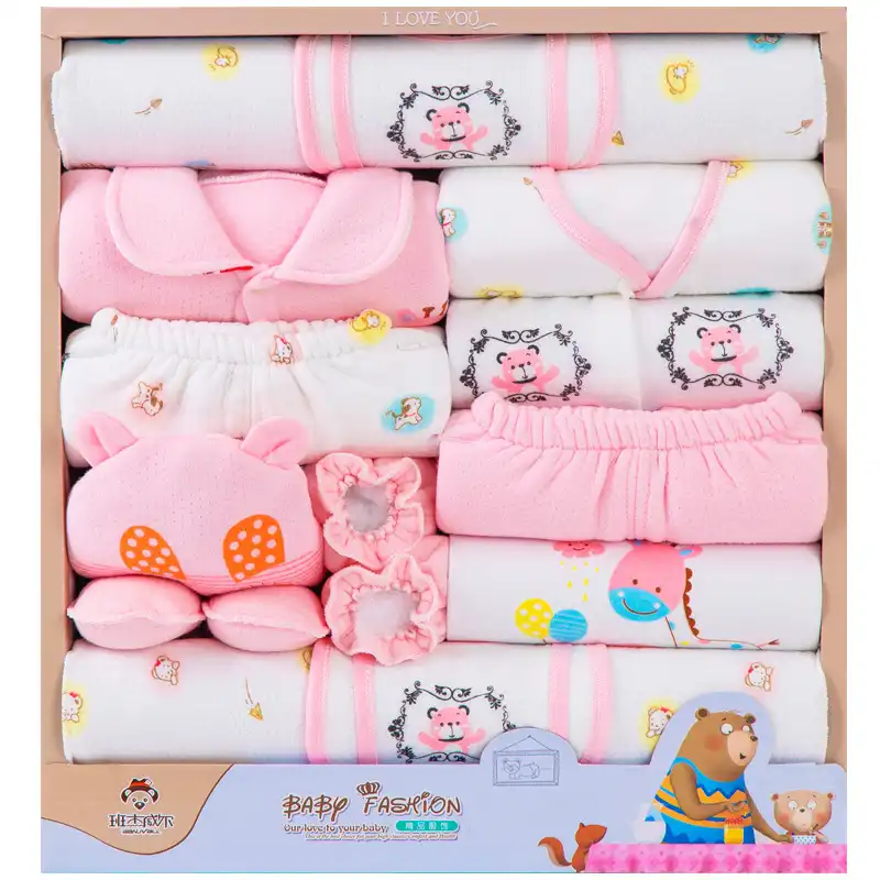 18 sets of newborn clothes newborn baby gift box set autumn and winter cotton full moon gift items