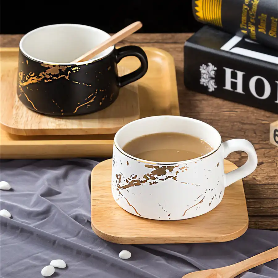 European style coffee cup set