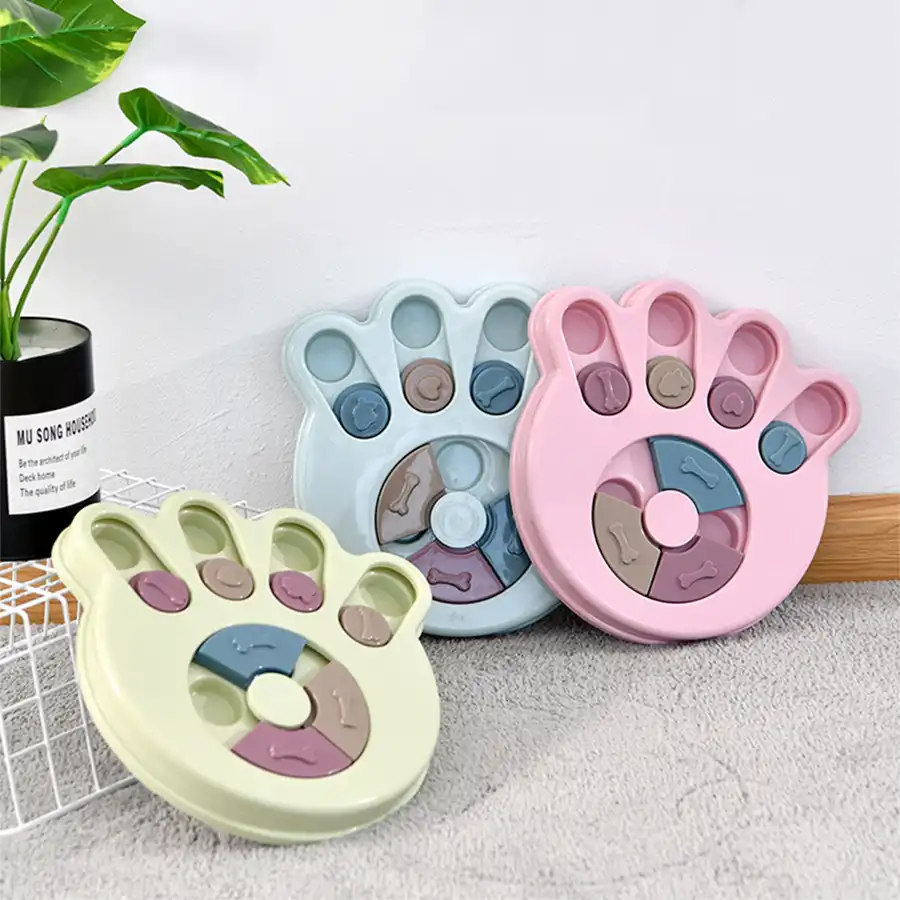 Pet toys dog turntable eating puzzle anti-choke food dog bowl