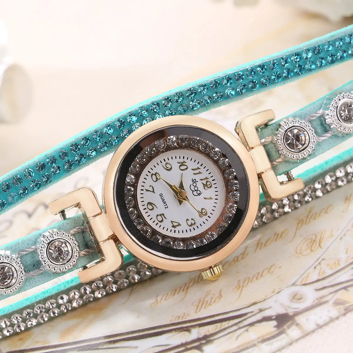 Fashion Korean Bracelet Watch Luxury Diamond-set Women's Watch