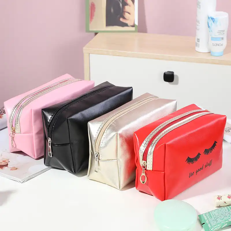 Cosmetic bag ladies PU travel portable toiletry bag storage bag