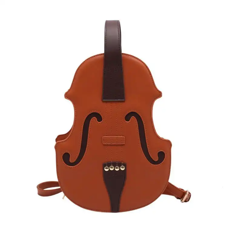 Fashion creative personality simulation violin organ guitar PU leisure bag