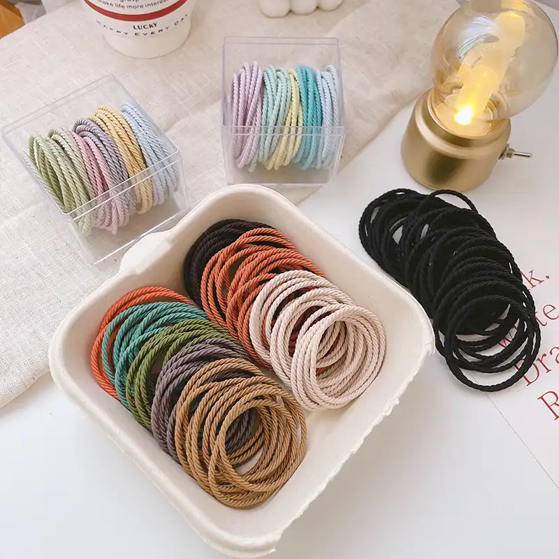 Rubber Band Macaron Rubber Band High Elastic Hair Rope Hair Accessories Head Rope