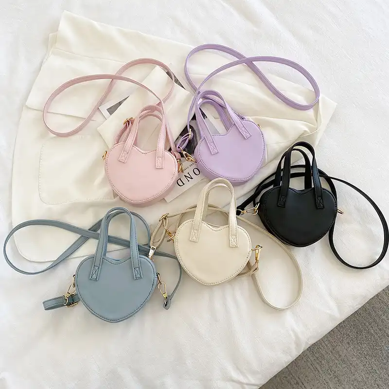  Korea INS fashion  heart shaped female pu tide personality leisure bag