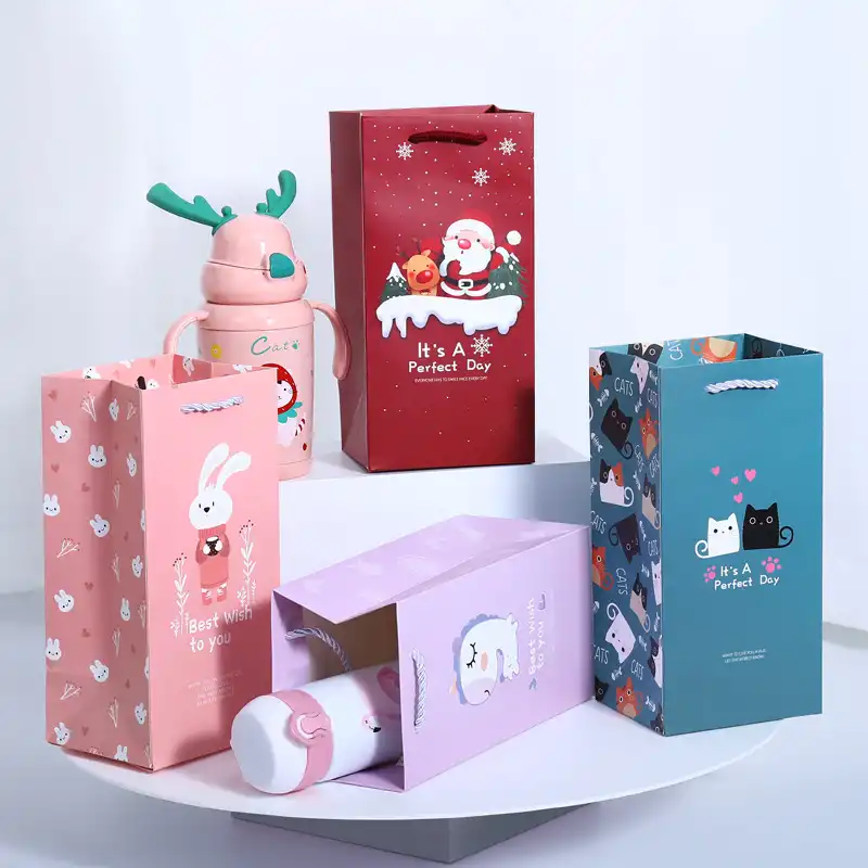 Gift cup bag christmas gift portable paper bag