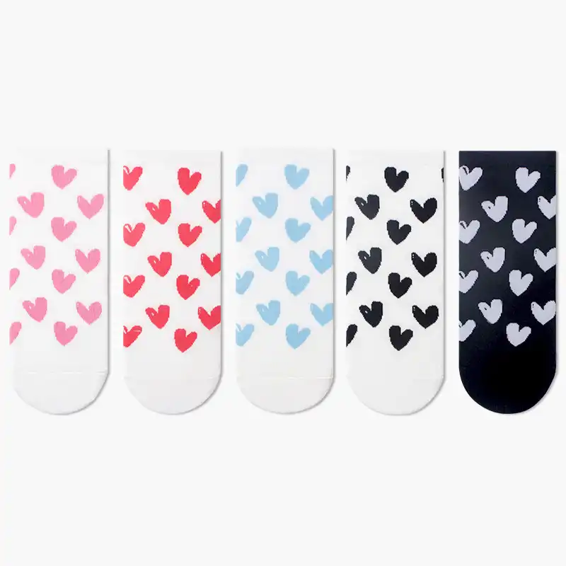 Socks women shallow mouth Japanese cotton socks love socks ins college sailboat socks