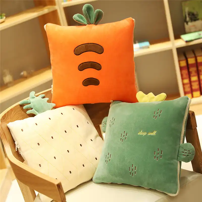 Fruit pillow creative cute cushion air conditioner was INS pillow quilt