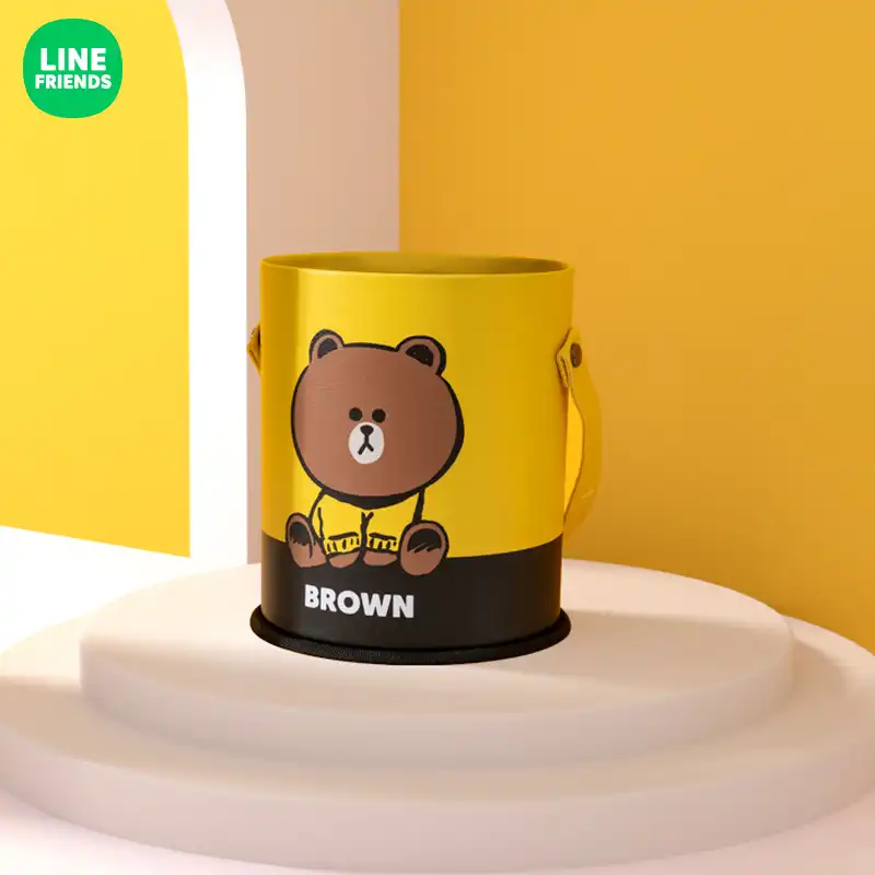 Cartoon multifunctional container storage bucket for internal garbage can