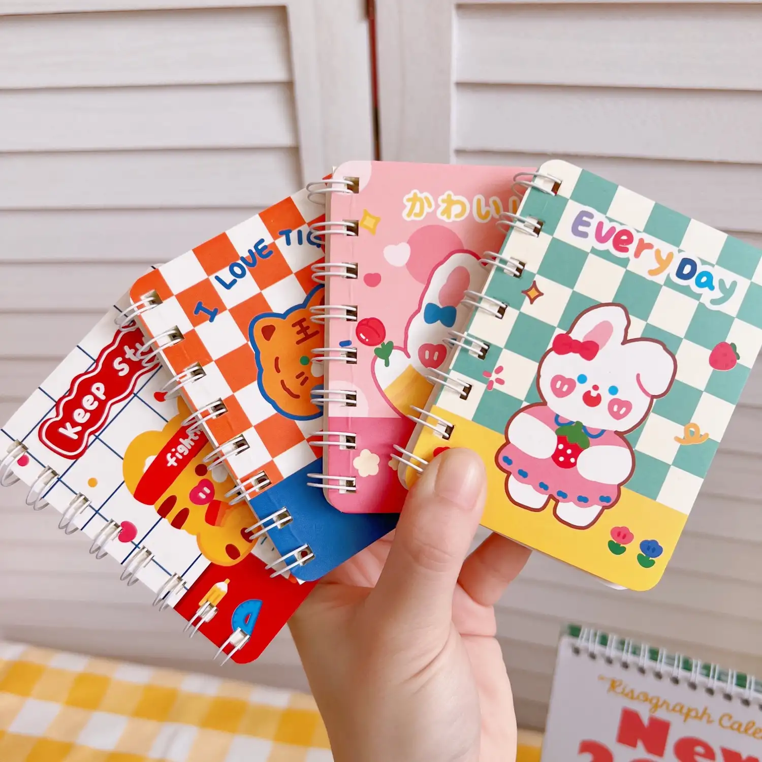 Cartoon notebook cute notepad student memo