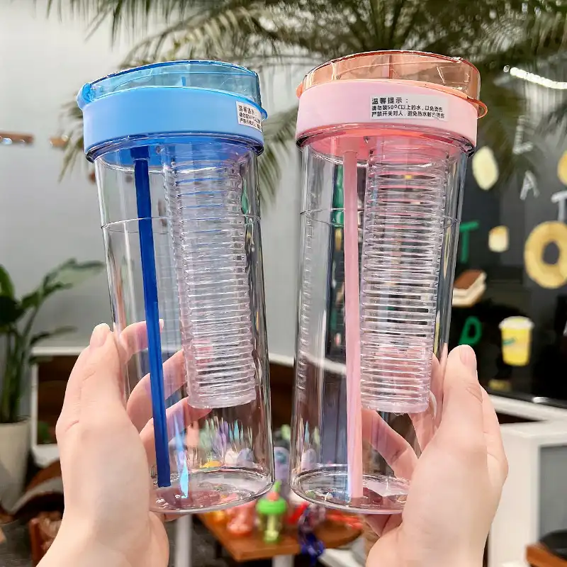Plastic cups cute folding juice cups