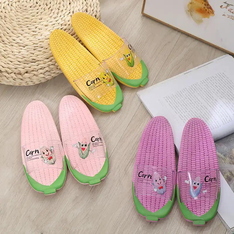 Corn slippers parent-child sandals and slippers bathroom home leisure children flip flops