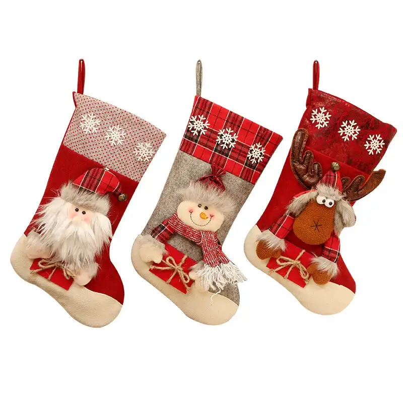 Christmas socks gift bag christmas large gift candy socks