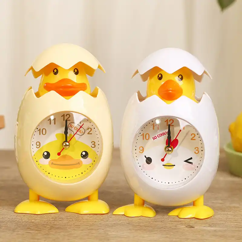 Creative cartoon egg shell chick alarm clock