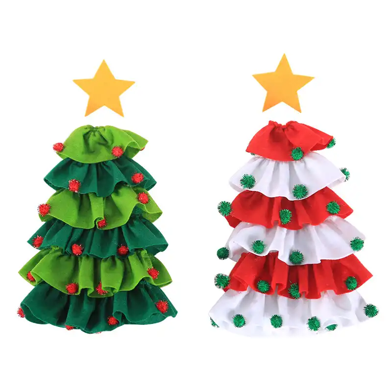 Christmas decorations christmas tree red wine bottle layout props