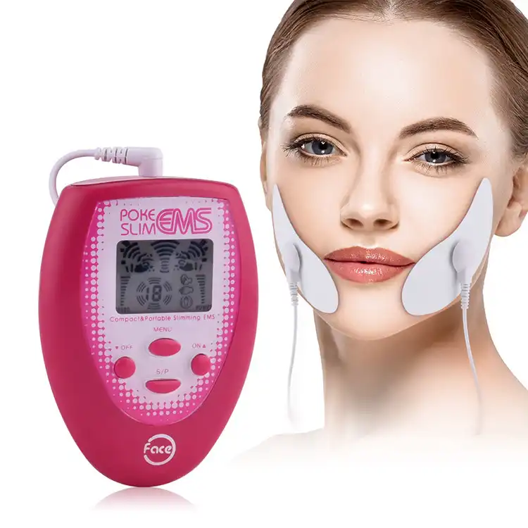 EMS face-lifting device mini electromagnetic wave magnetic therapy facial massager battery