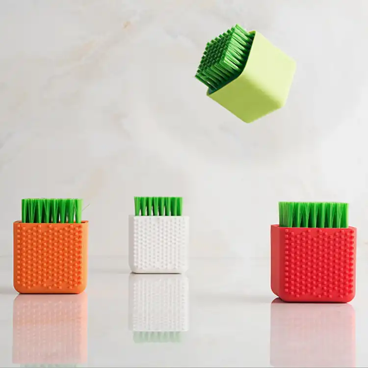 Silicone laundry brush soft bristle cleaning brush