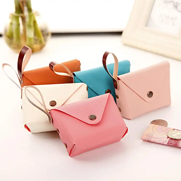 Candy-colored small coin purse coin bag key bag macaron clutch bag