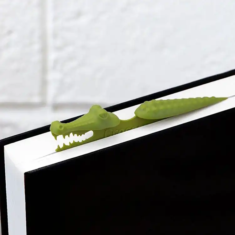 Alligator Bookmark Creative Stationery Cute Animal Bookmark Personality Book Notepad Note Bookmark