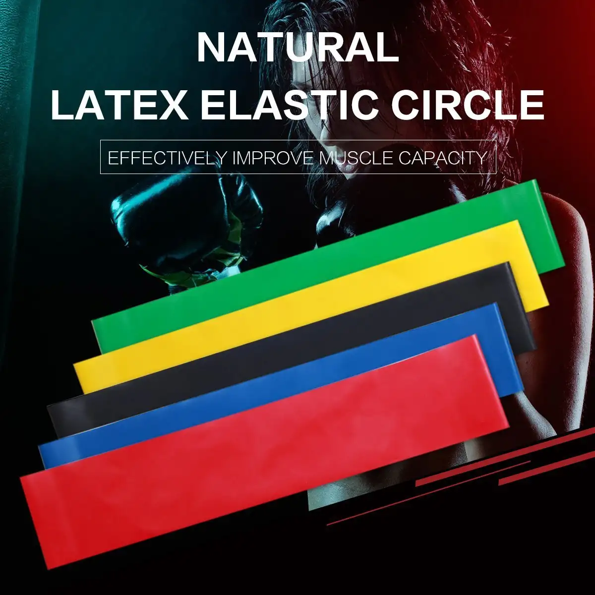 Latex ring resistance ring fitness elastic resistance band tension ring elastic band