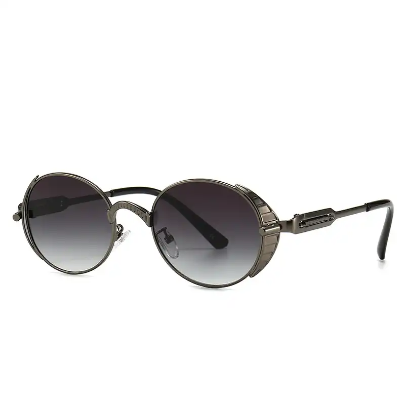 Metal steampunk sunglasses spring hook decorative glasses street shot sunglasses 