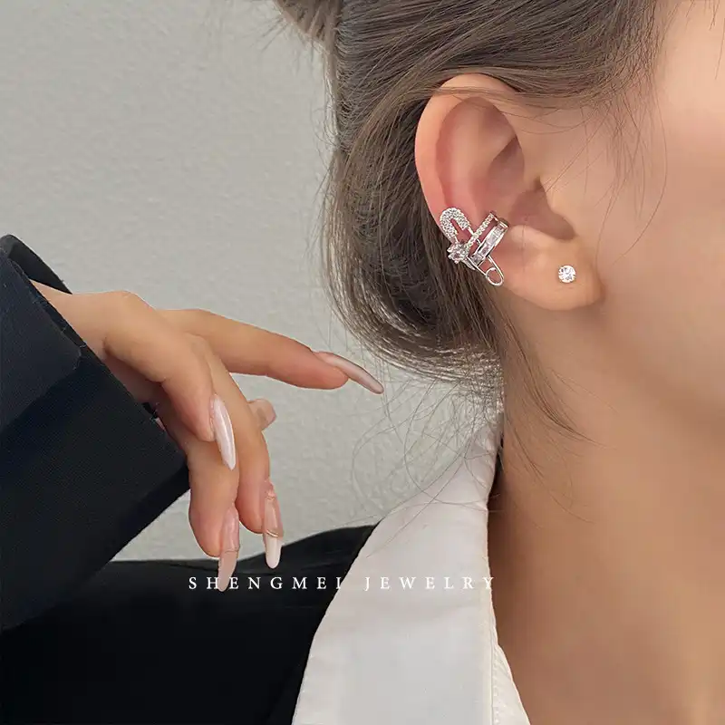Diamond Ear Cuff Unpierced Earrings
