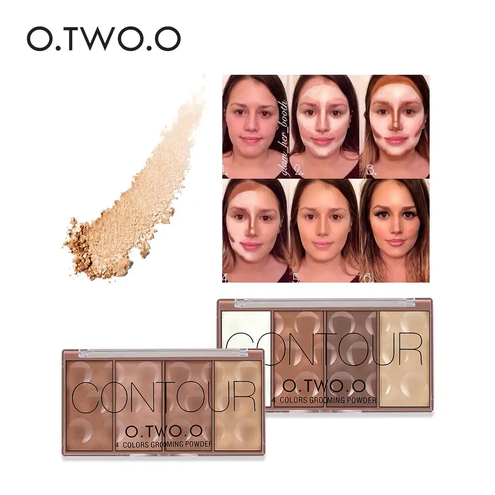 Four-color blush + face-lifting powder tray shadow modification face contour face-lifting powder