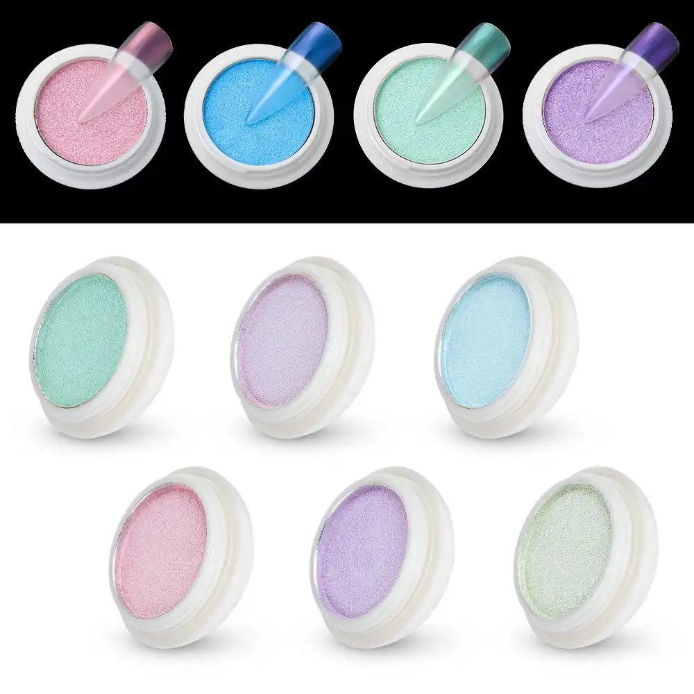 Nail Art Solid Ice Transparent Nude Powder Symphony Mermaid Mirror Flour Magic Mirror Powder