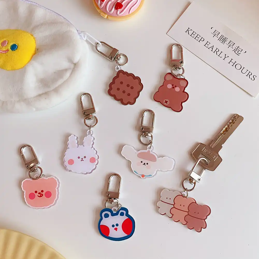 Cute Japanese Bear Pendant School Bag Jewelry Pendant Bag Keychain Ornament