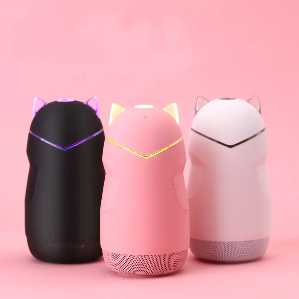 Mini cat bluetooth speaker  USB color light bluetooth speaker