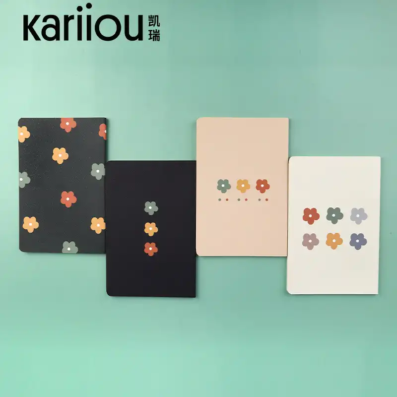 Nordic floral soft cover notebook 
